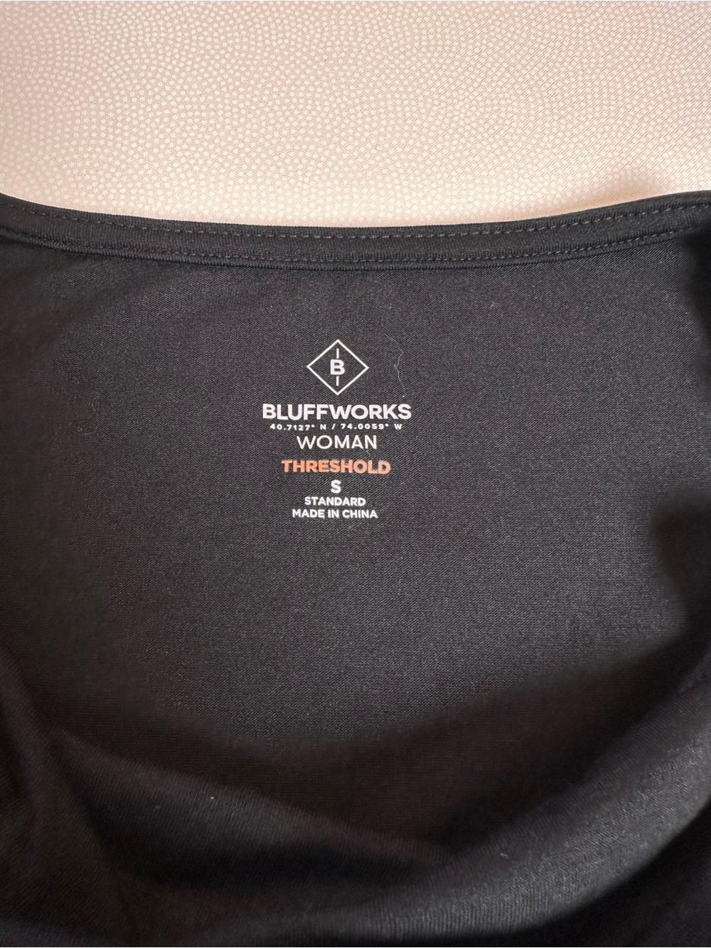 Bluffworks Threshold Black Cowl Neck Sleeveless Top Womens S Nwt — image 6 of 8